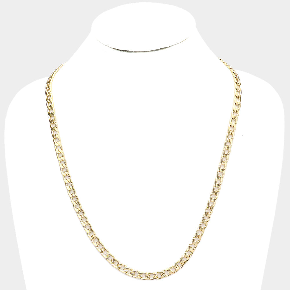 24" Stainless Steel Chain Necklace