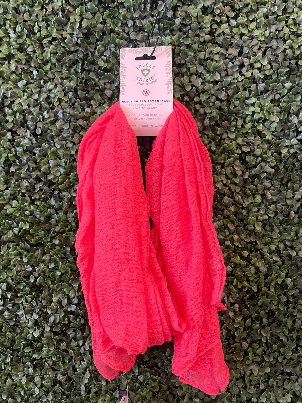 Insect Shield Scarf, Coral