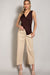 Surplice Knit Tank Bodysuit, Choco Latte
