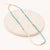 Delicately Beaded Choker Necklace, Turquoise