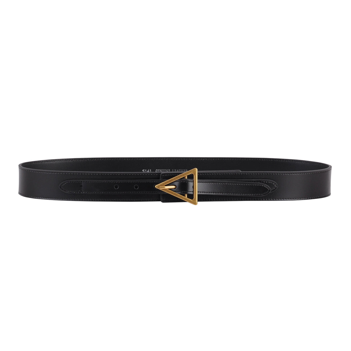 Brass Triangle Leather Waist Belt