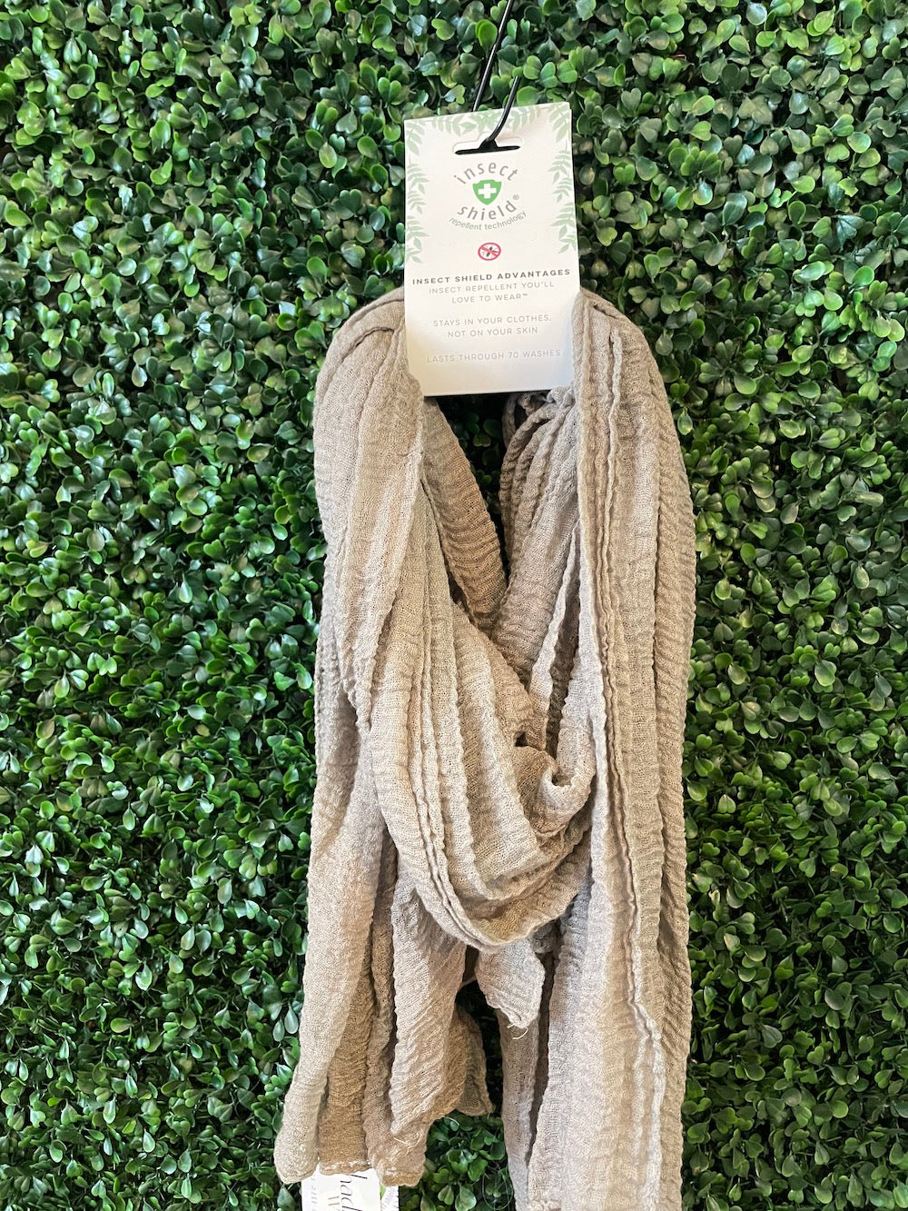 Insect Shield Scarf, Taupe
