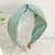 Tiny Stud Twisted Headband, Light Blue