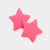 Clay Star Stud Earring, Hot Pink