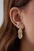 18K Gold Plated Double Oval Earring, Gold
