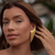 18K Herringbone Fringe Statement Ear Cuff, Gold