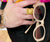 18K Gold Plated Statement Ring Herringbone Band, Gold