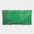 Faux Snake Skin Oversized Clutch, Green