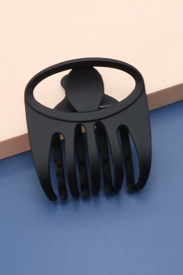 Matte Eye Hair Claw Clip, Black