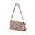 Studded Faux Croc Handbag, Taupe