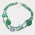 Chunky Glass Bead Collar Necklace, Green