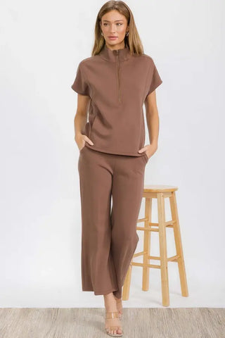 Luxe Soft Half Zipper Lounge Jacket