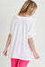 Oversized V Neck Tee, Off White