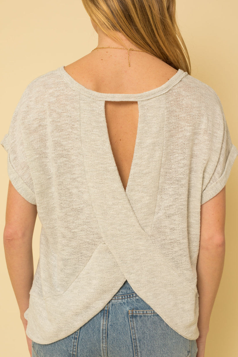 Open Back Criss Cross Tee