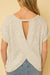 Open Back Criss Cross Tee