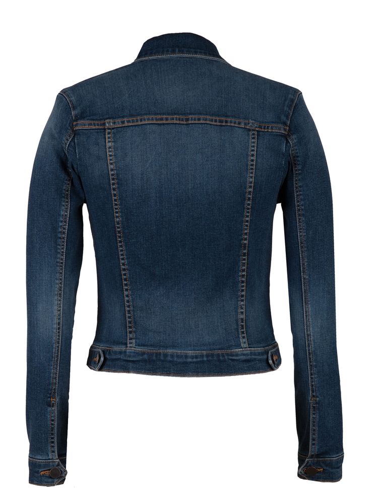 Amelia Dark Stone Wash Denim Jacket