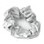 Metallic Hair Scrunchie, Silver