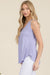 V Neck Flowy Tank Top, Lavender