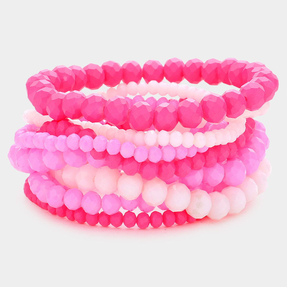 Stretchy Beaded Bracelet Stack
