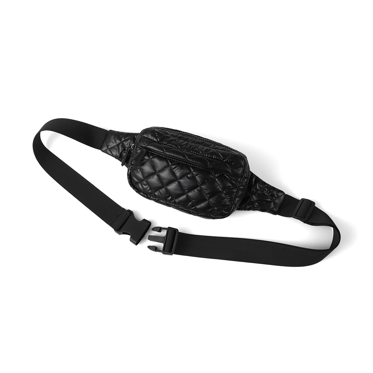 Nylon Quilted Puffer Belt Bag