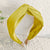 Tiny Stud Twisted Headband, Yellow