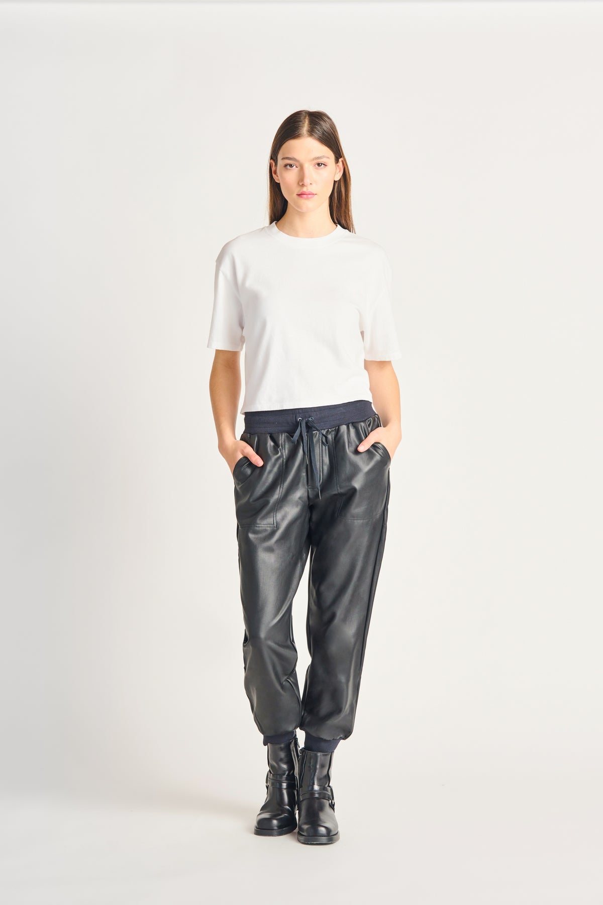 Boxy Short Sleeve Basic Tee, White