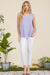 V Neck Flowy Tank Top, Lavender