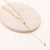 Dainty Lariat Chain CZ Necklace