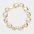 Cushion Square Stone Link Bracelet, Black Diamond