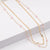 Double Layered Chain Link Bead Necklace, Pink