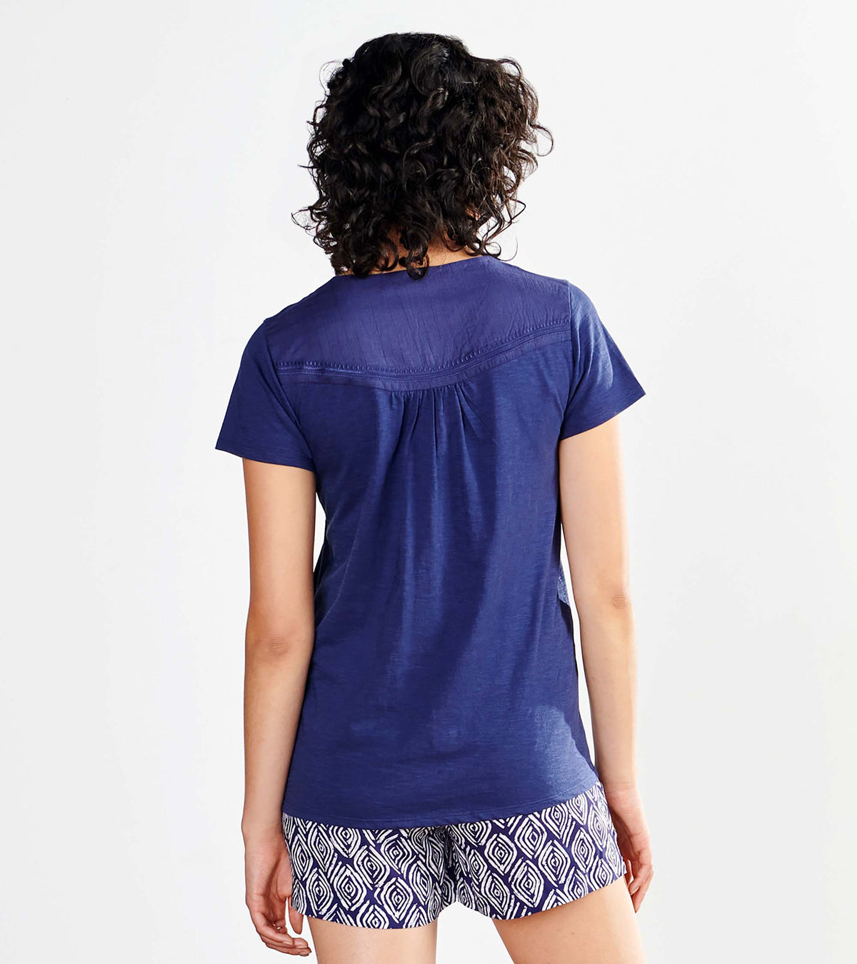 River V Neck Tee, Patriot Blue