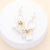 Oval Charm Chinoiserie Resin Earring, White