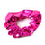 Metallic Hair Scrunchie, Fuchsia