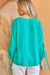 Ruched Sleeve V Neck Blouse