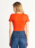 Deep V Knit Tee Bodysuit