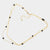 Bead Station Double Layer Necklace, Black
