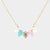 Rhombus Beaded Necklace, Multi