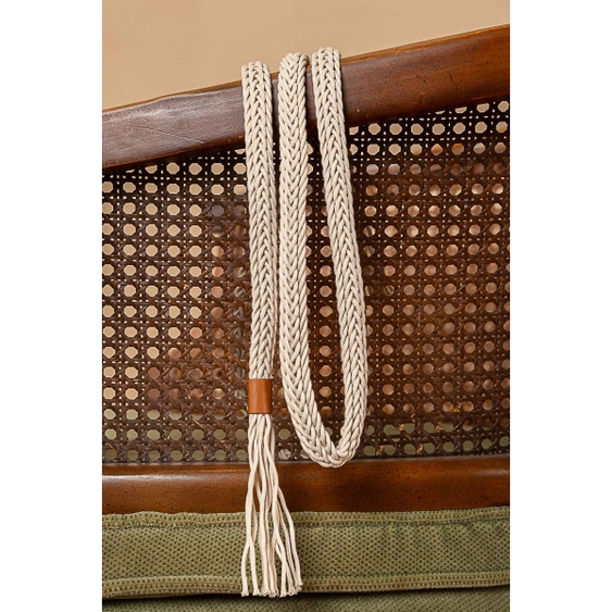 Loose Fringe Braided Cord String Belt