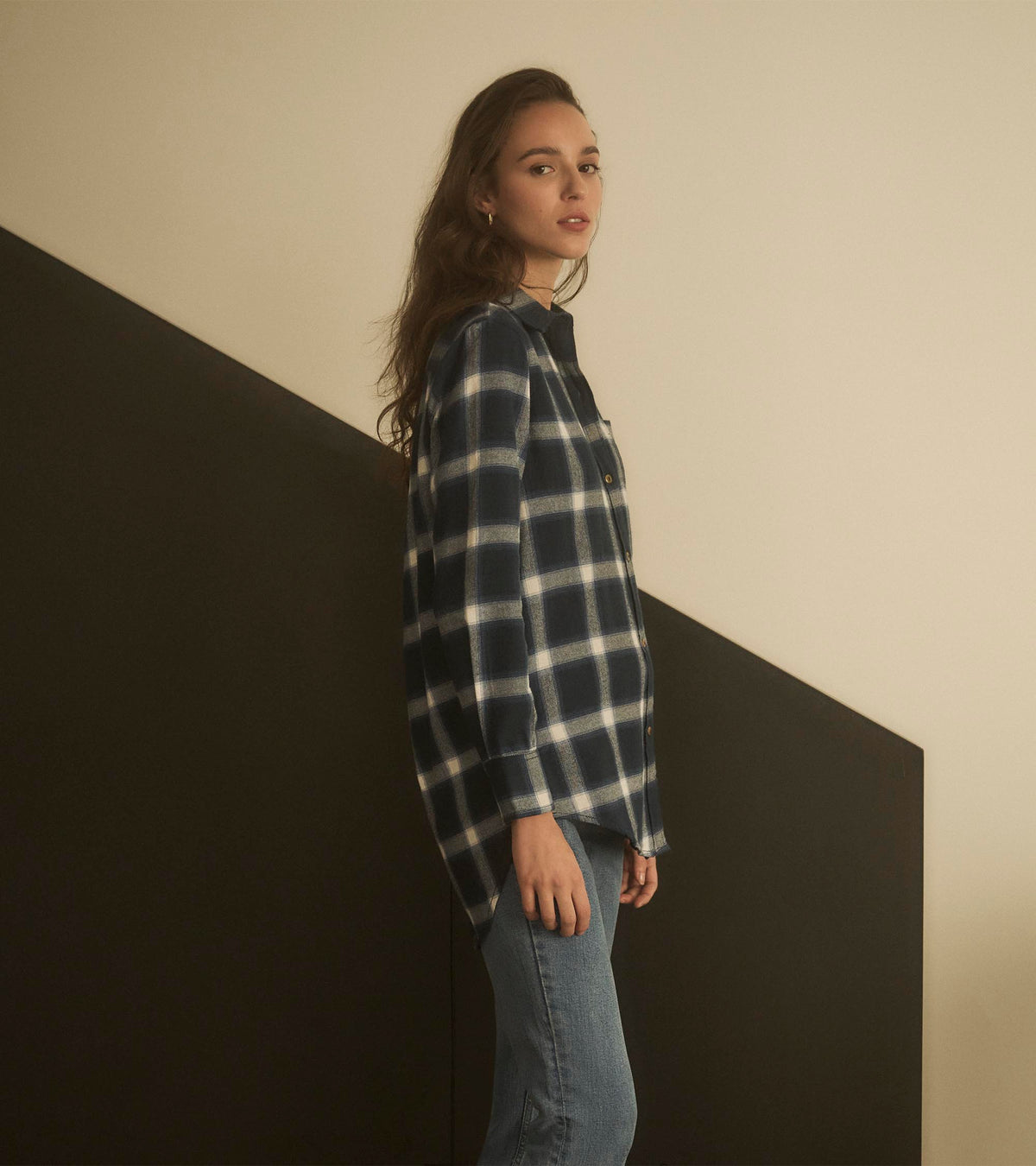 Lara Button Up Tunic Top