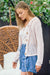 Fisher Net Hoodie Cardigan