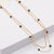 Double Layered Chain Link Bead Necklace, Black