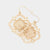 Infinity Detailed Metal Dangle Earring, Gold