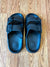 DOORBUSTER Arizona Buckle Slides, Black