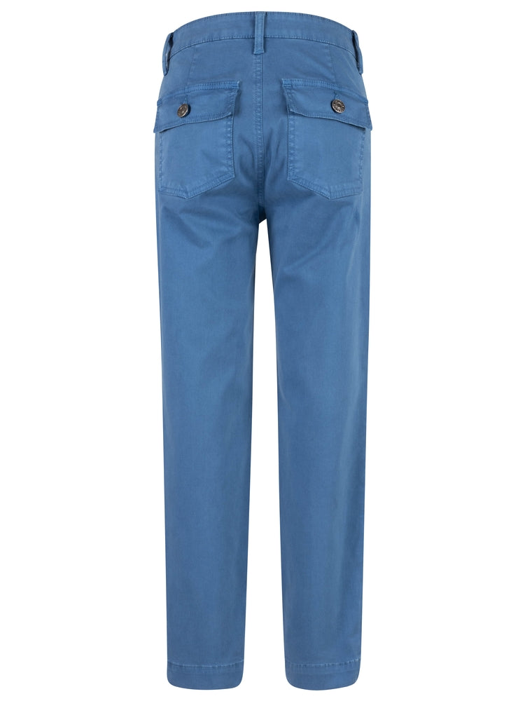 Chris High Rise Slim Straight Patch Pocket Pant