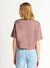 Boxy Short Sleeve Basic Tee, Blush Brown
