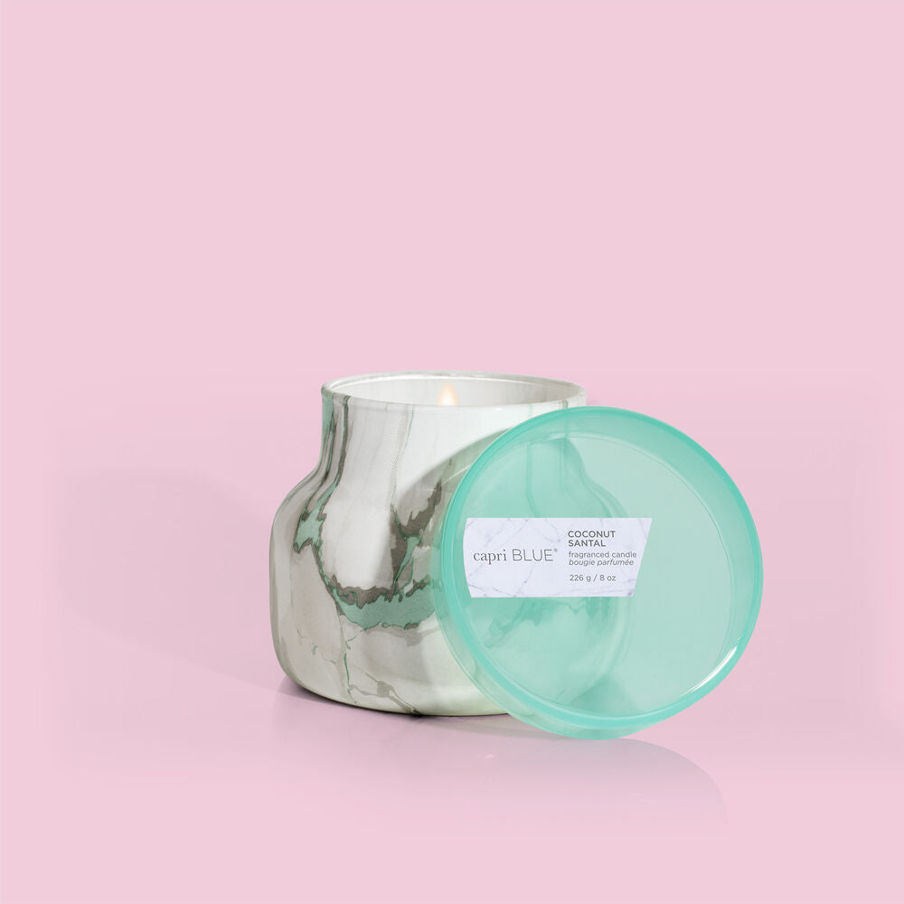 Modern Marble Petite Jar, Coconut Santal