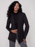 Collarless Ponte Knit Blazer