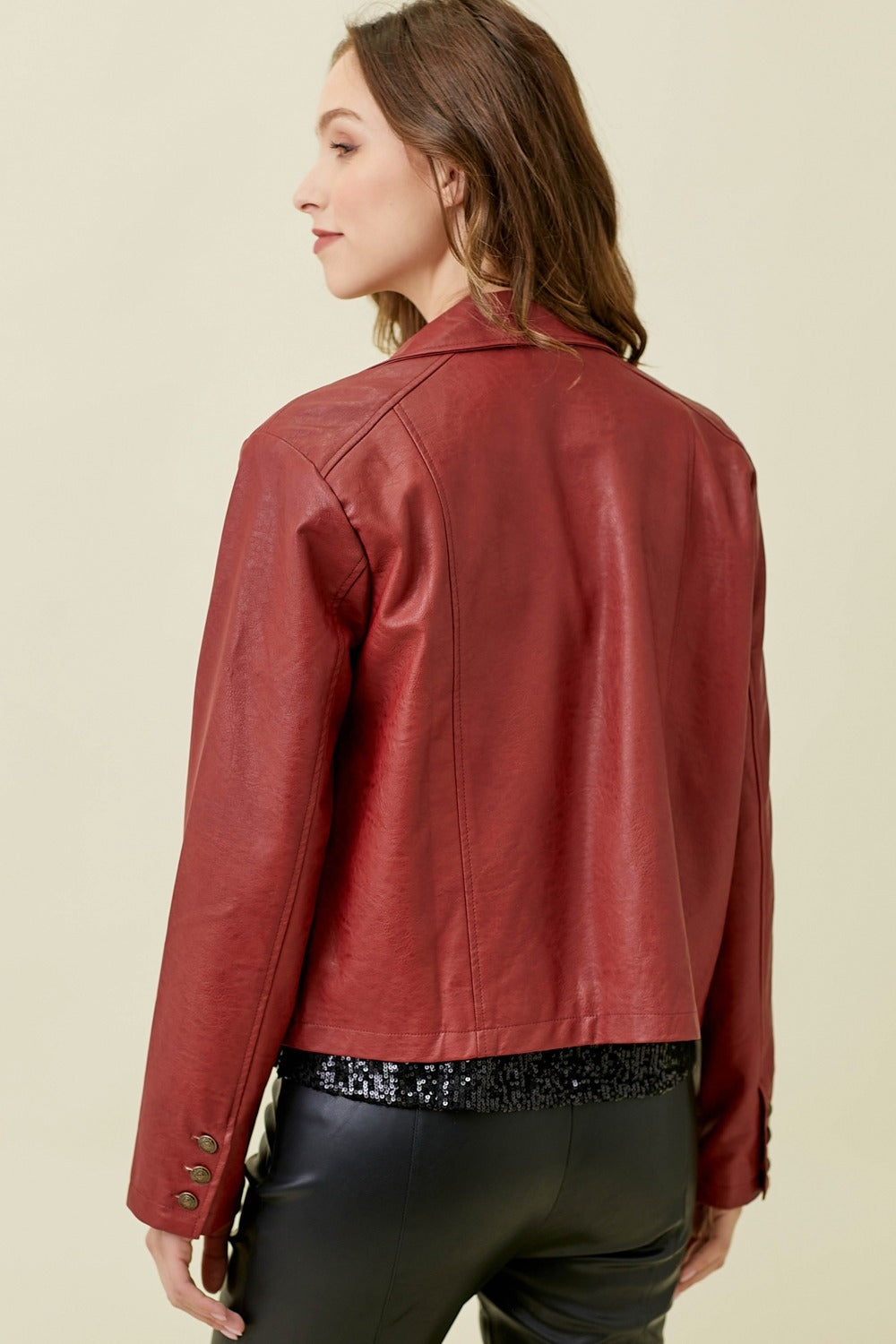 Faux Leather Jacket