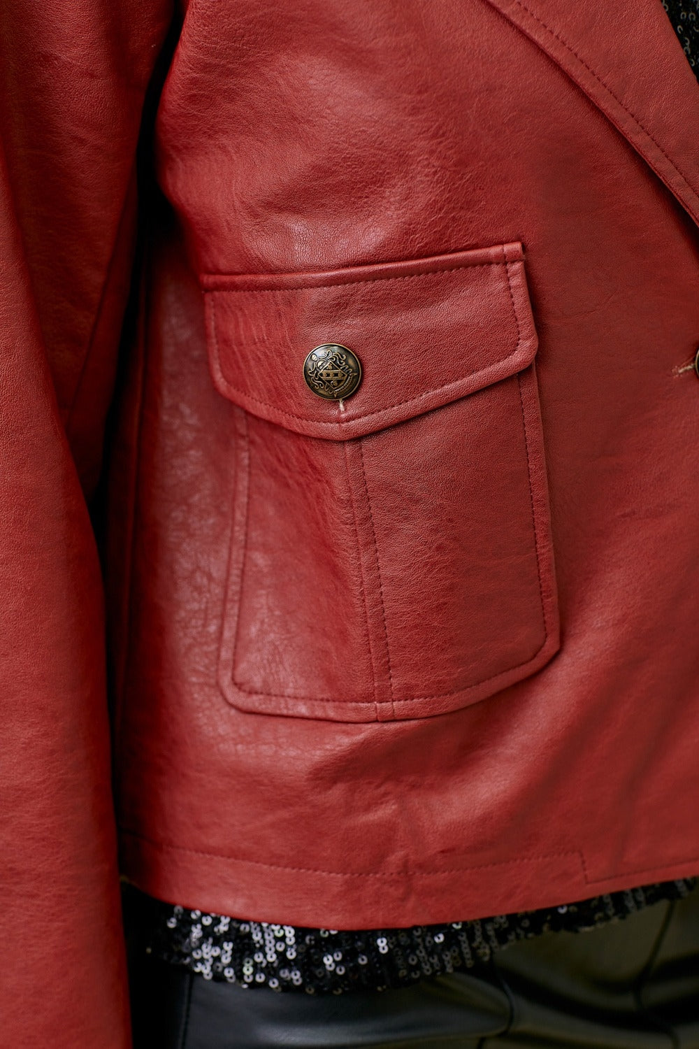 Faux Leather Jacket