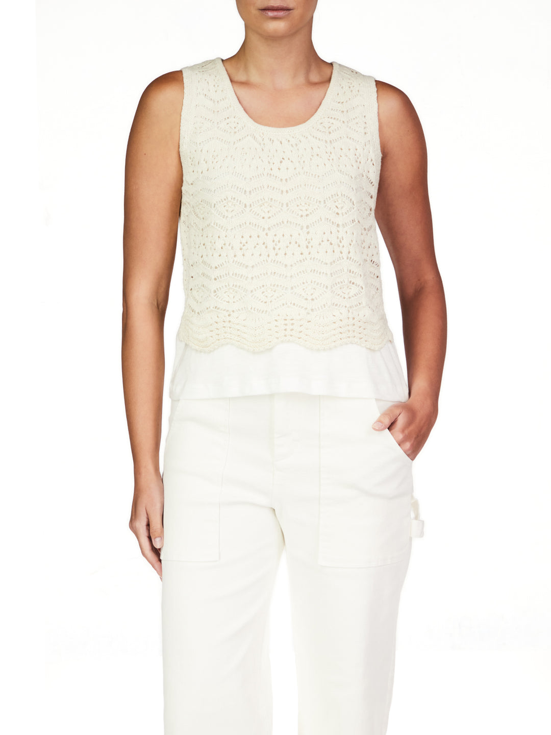 Flow With It Tank Top, Eco Natural